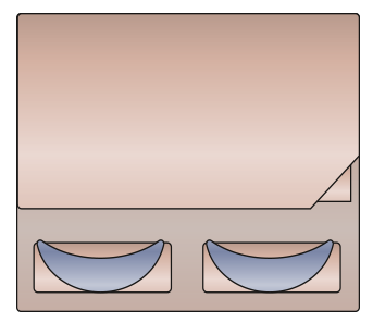 Salzgrotte Doppelbett Grafik